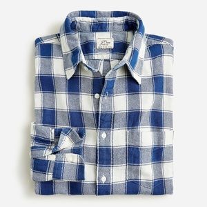 J Crew Mens Indigo Dyed Steep Twill Shirt Fall 22 - L